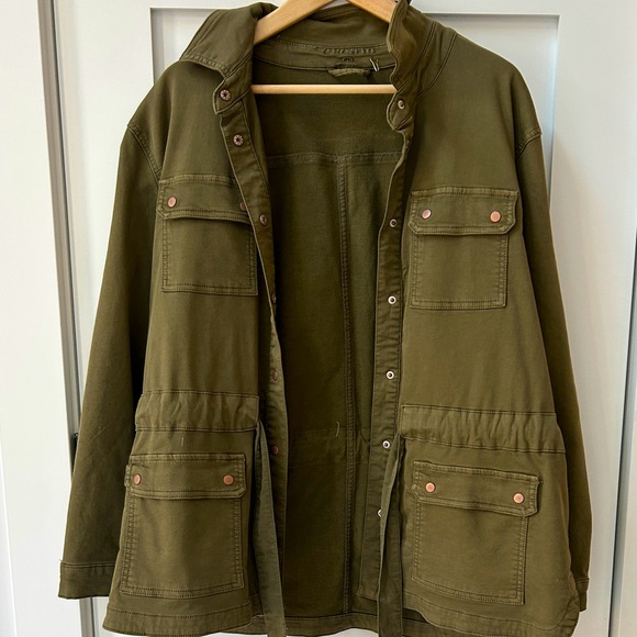 CREAM Khaki Green Utility Cargo Jacket - Picture 4 of 7